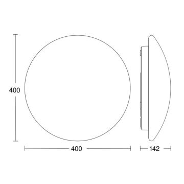 STEINEL 058609 - LED-Deckenleuchte für Badezimmer mit Sensor RS PRO LED/19,5W/230V 3000K IP54