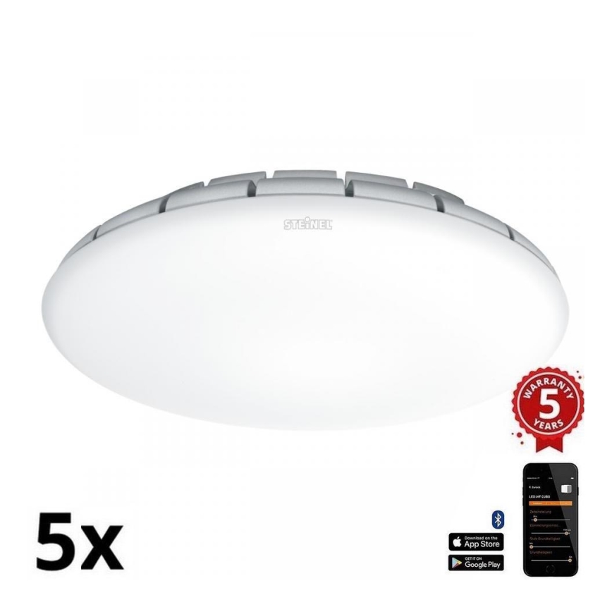 Steinel 081935 – SET 5x LED-Deckenleuchte mit Sensor RS PRO S10 SC LED/9,1W/230V 3000K