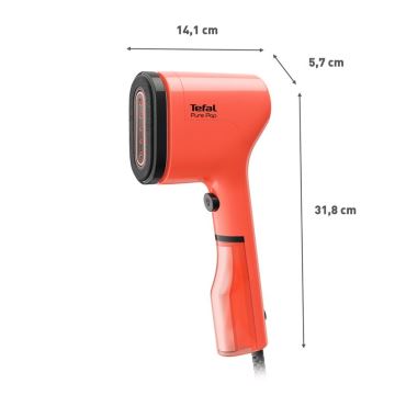 Tefal - Handdampfgerät für Kleidung  PURE POP 1300W/230V rot