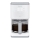 Tefal - Kaffeemaschine mit Tropffunktion und LCD-Anzeige SENSE 1000W/230V weiß