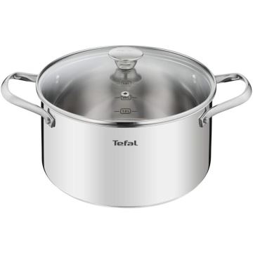 Tefal - Kochgeschirr-Set 10 Stk. COOK EAT Edelstahl