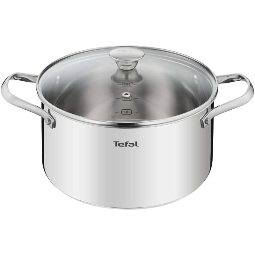 Tefal - Kochgeschirr-Set 10 Stk. COOK EAT Edelstahl