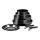 Tefal - Kochgeschirr-Set 10 Stk. INGENIO EASY COOK & CLEAN BLACK