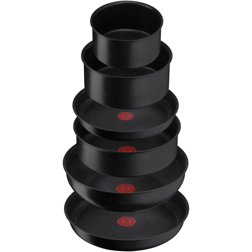 Tefal - Kochgeschirr-Set 7 Stk. INGENIO BLACK STONE