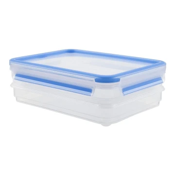 Tefal - Lebensmittelbehälter 2x0,6 l MASTER SEAL FRESH blau