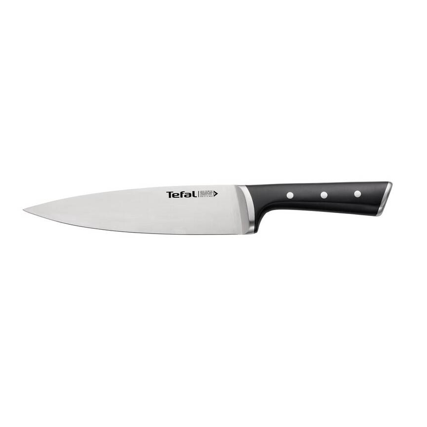 Tefal - Messer aus rostfreiem Stahl Chefkoch ICE FORCE 20 cm Chrom/schwarz