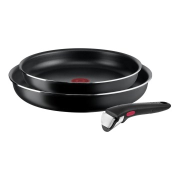 Tefal - Pfannen-Set 3 Stk. INGENIO EASY COOK & CLEAN BLACK