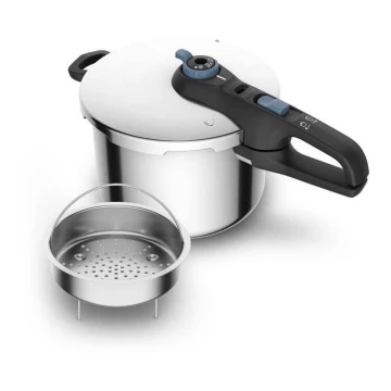 Tefal - Schnellkochtopf 8 l SECURE TRENDY Edelstahl