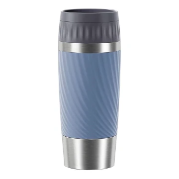 Tefal - Thermobecher 360 ml EASY TWIST MUG Edelstahl/blau