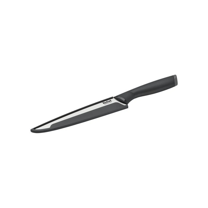 Tefal - Tranchiermesser aus rostfreiem Stahl COMFORT 20 cm Chrom/schwarz