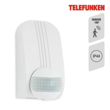 Telefunken 306506TF - Bewegungssensor für den Außenbereich 180° IP44 weiß