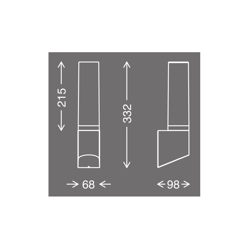 Telefunken 311305TF - LED-Wandleuchte für den Außenbereich LED/8W/230V IP44