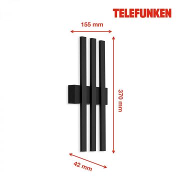 Telefunken 313305TF - LED-Wandleuchte für den Außenbereich 3xLED/4W/230V IP44