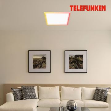 Telefunken 321206TF - Dimmbare LED-RGBW-Deckenleuchte LED/18W/230V 3000-6500K + Fernbedienung