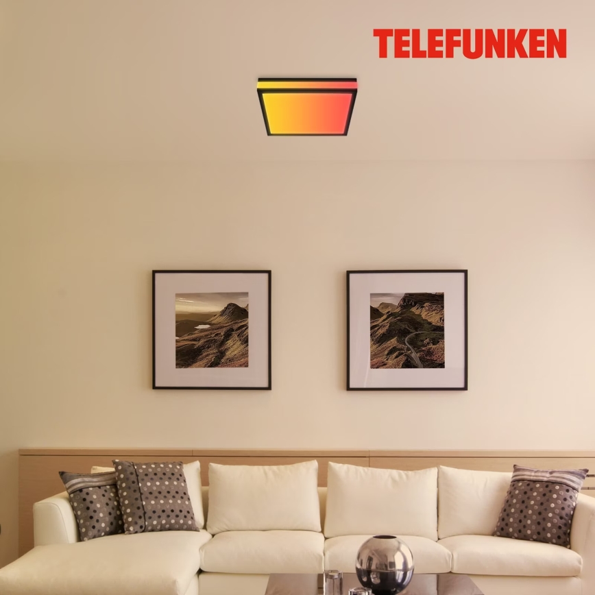 Telefunken 321305TF - Dimmbare LED-RGBW-Deckenleuchte LED/18W/230V 3000-6500K + Fernbedienung