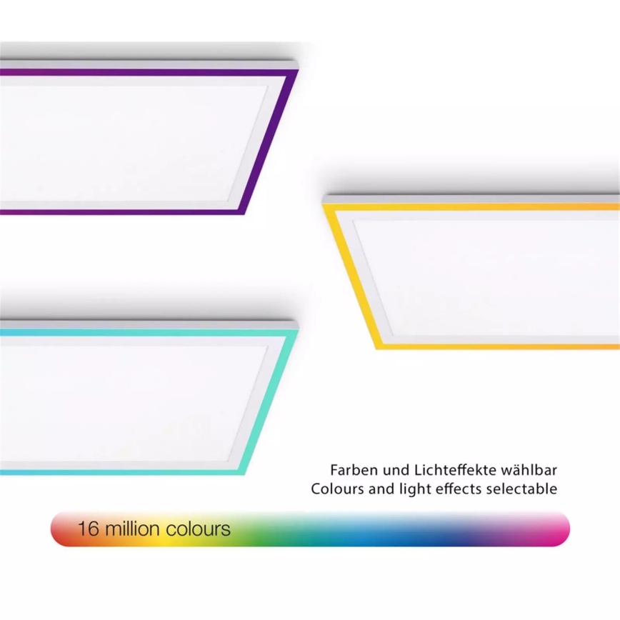 Telefunken 321706TF - Dimmbares LED-RGB-Panel LED/24W/230V 3000-6500K + Fernbedienung