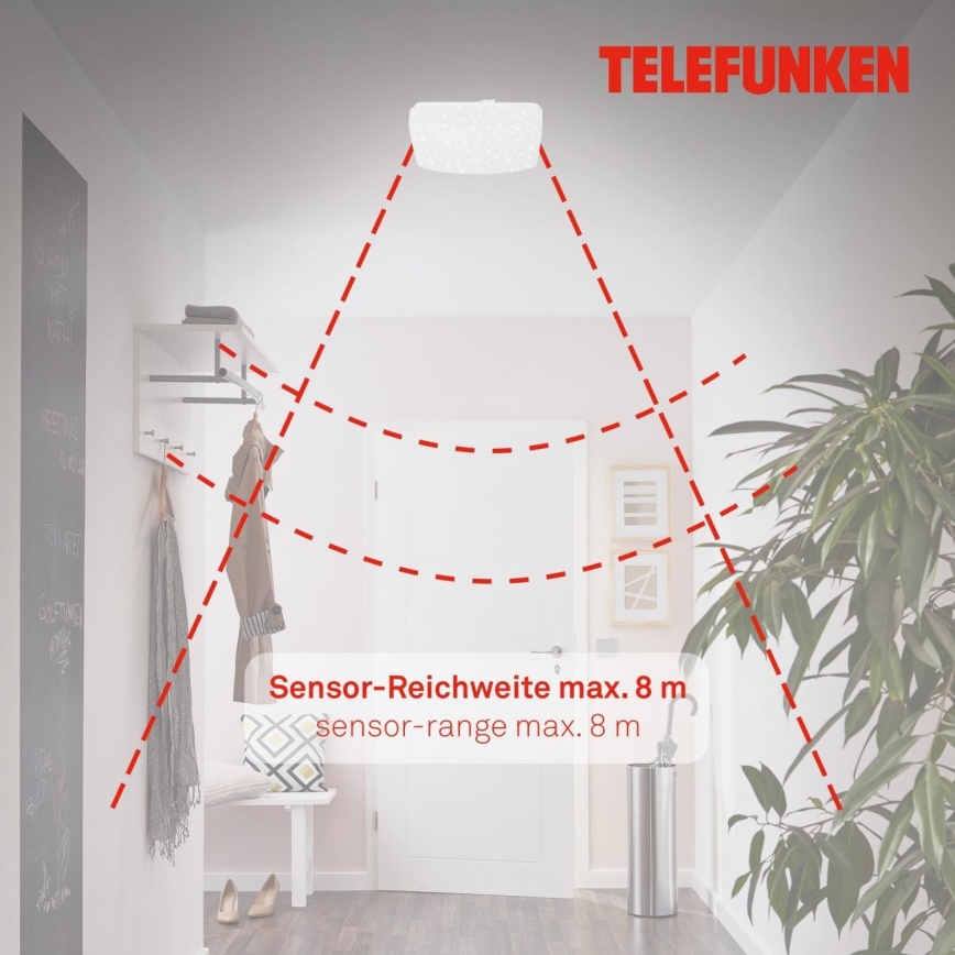 Telefunken 601906TF - LED-Deckenleuchte mit Sensor LED/12W/230V 4000K