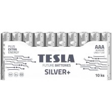Tesla Batteries - 10 Stk. Alkalibatterie AAA SILVER+ 1,5V 1300 mAh