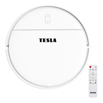 TESLA Electronics RoboStar - Intelligenter Staubsaugerroboter 2-in-1 2500 mAh Wi-Fi Tuya weiß + Fernbedienung