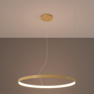 Thoro TH.216 - LED-Hängeleuchte an Schnur RIO LED/30W/230V CRI90 3000K d 55 cm golden