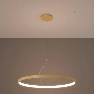 Thoro TH.216 - LED-Hängeleuchte an Schnur RIO LED/30W/230V CRI90 3000K d 55 cm golden