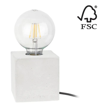 Tischlampe STRONG SQUARE 1xE27/25W/230V – FSC-zertifiziert