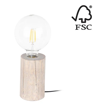 Tischlampe TRABO 1xE27/25W/230V – FSC-zertifiziert