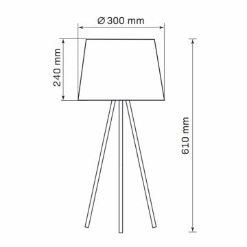 Tischleuchte ELENA 1xE27/20W/230V weiß