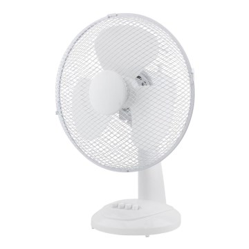 Tischventilator 30cm, weiss, 3 Gänge, 40W