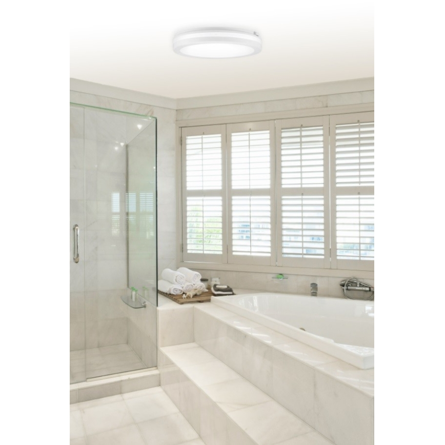 Top Light - LED-Badezimmerleuchte COMET LED/15W/230V 3000/4000/6500K IP54 d 20 cm weiß