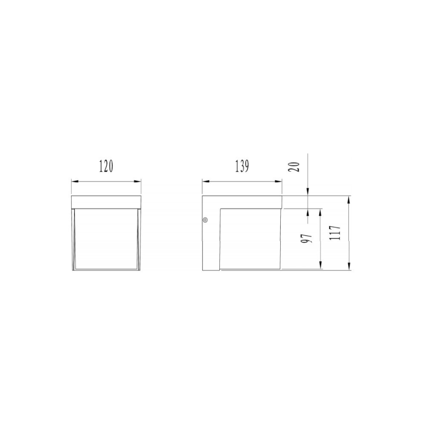 Trio - LED-Wandleuchte für Außenbereiche YANGTZE LED/4,5W/230V IP54 3000K