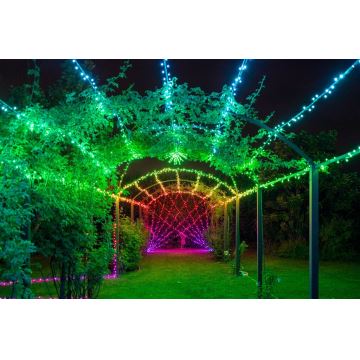 Twinkly - Dimmbare LED-RGB-Weihnachtslichterkette für den Außenbereich STRINGS 250xLED 23,5m IP44 Wi-Fi