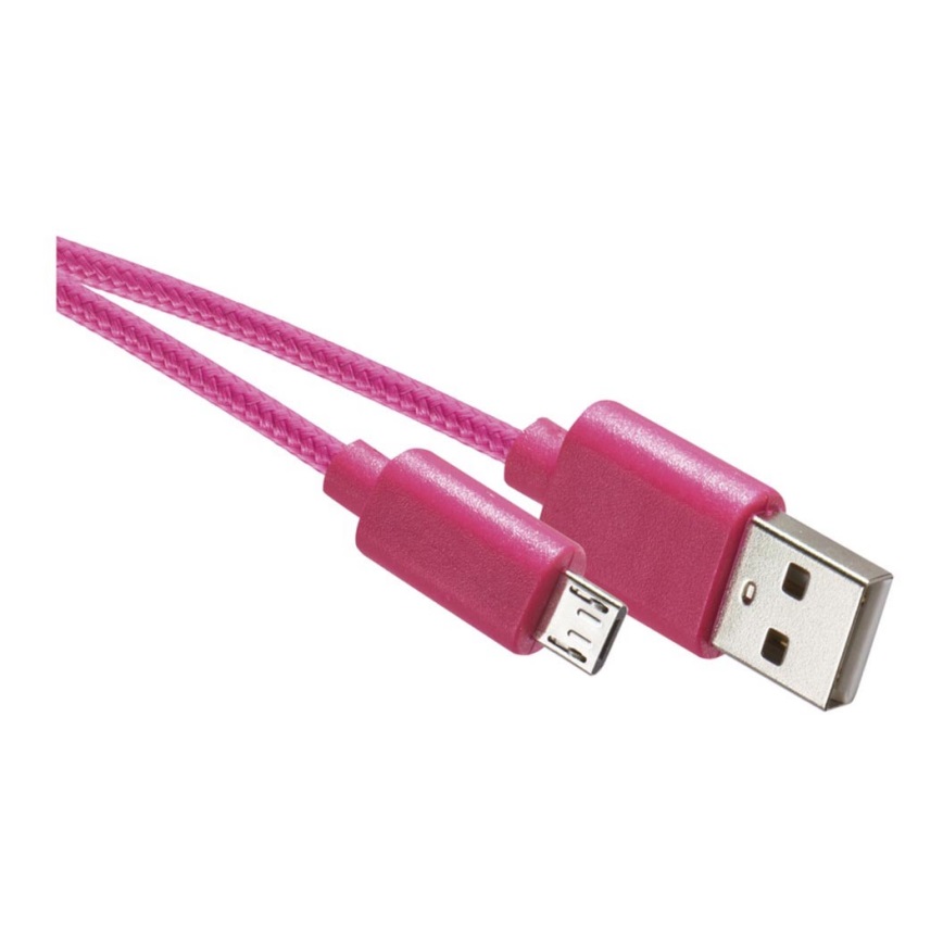 USB Kabel USB 2.0 A Konnektor/USB B micro Konnektor rosa