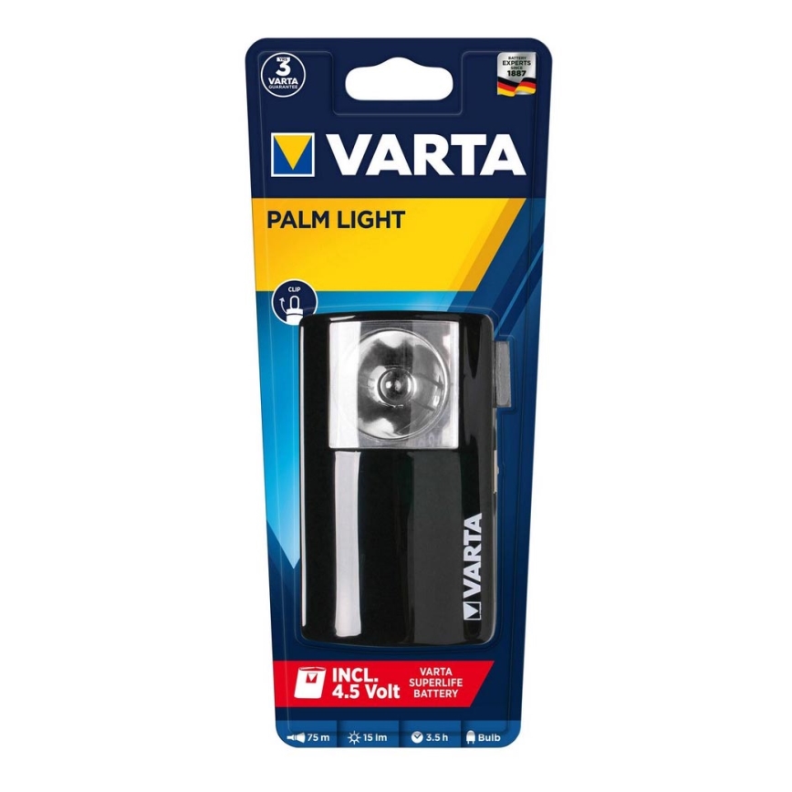 Varta 16645101421 - LED Taschenlampe PALM LIGHT LED/3R12