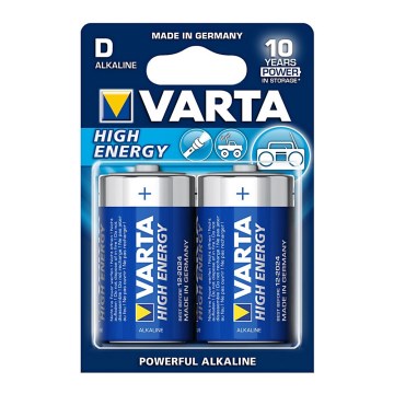 Varta 4920 - 2 St Alkali-Batterien HIGH ENERGY D 1,5V