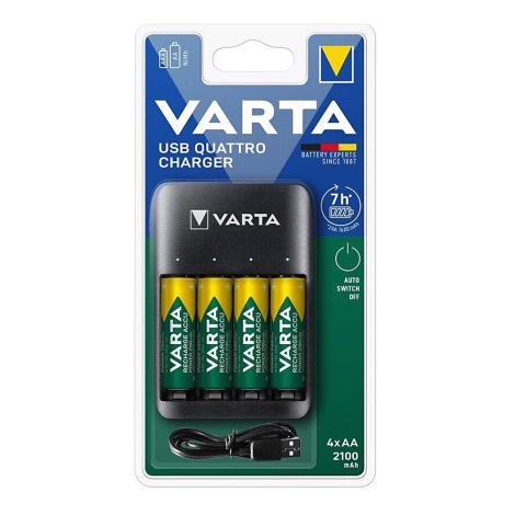 Varta 57652101451 - Batterieladegerät 4xAA/AAA 2100mAh 5V