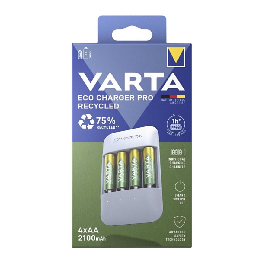 Varta 57683101121 - Batterieladegerät 4xAA/AAA 2100mAh 5V