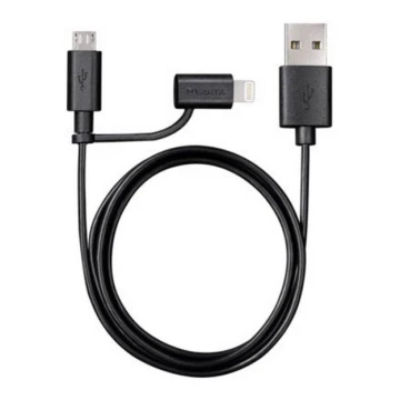 VARTA 57943 - USB Kabel s Lightning und Micro USB Konnektor