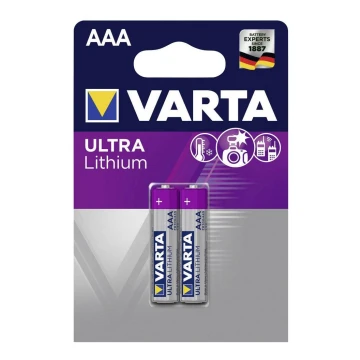 Varta 6103301402 - 2 Stk Lithium-Akkumulator ULTRA AAA 1,5V