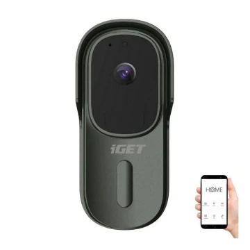 Video-Türklingel mit Bewegungsmelder Full HD 1080p 5200 mAh IP65 Wi-Fi anthrazit