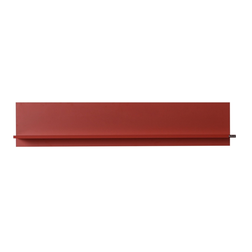 Wandablage 25x120 cm rot