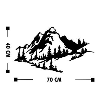 Wanddekoration 40x70 cm Berge