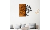Wanddekoration 58x58 cm Baum Holz/Metall