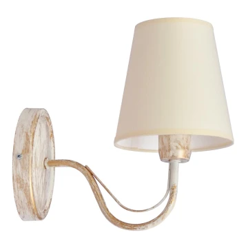 Wandlampe MALBO 1xE27/60W/230V beige