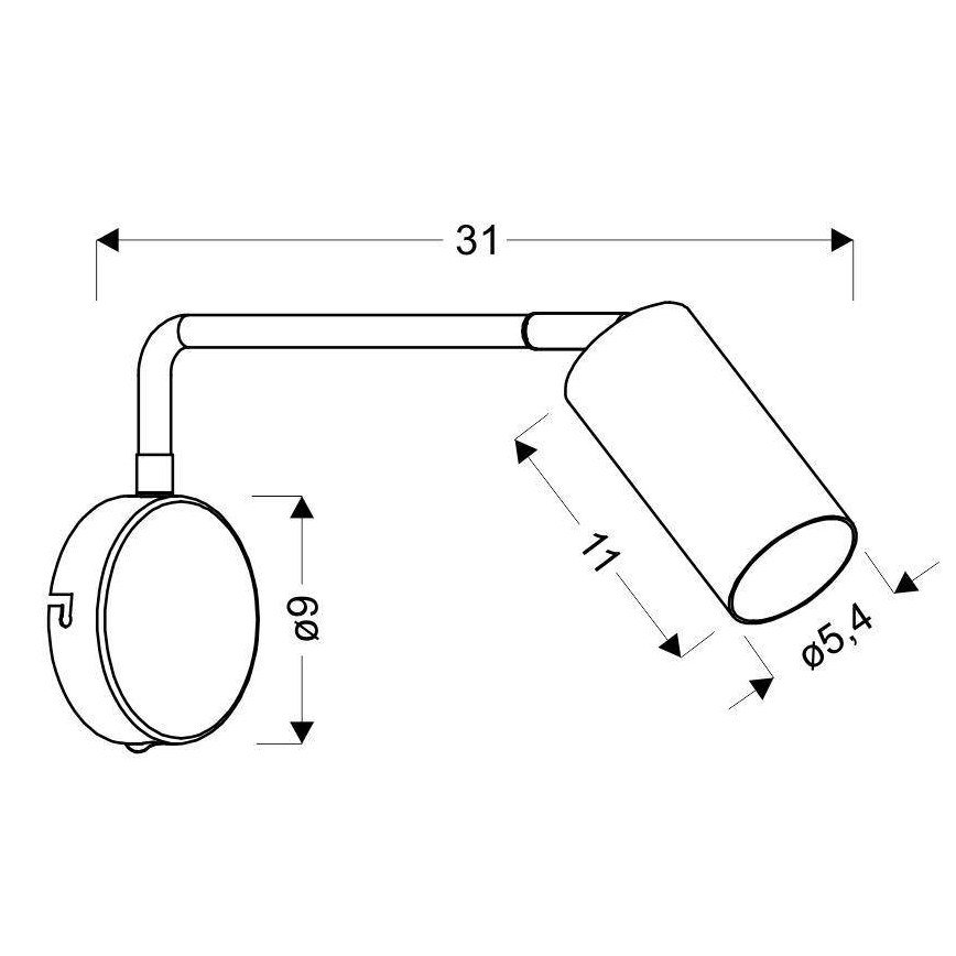 Wandlampe TINA 1xGU10/15W/230V weiß