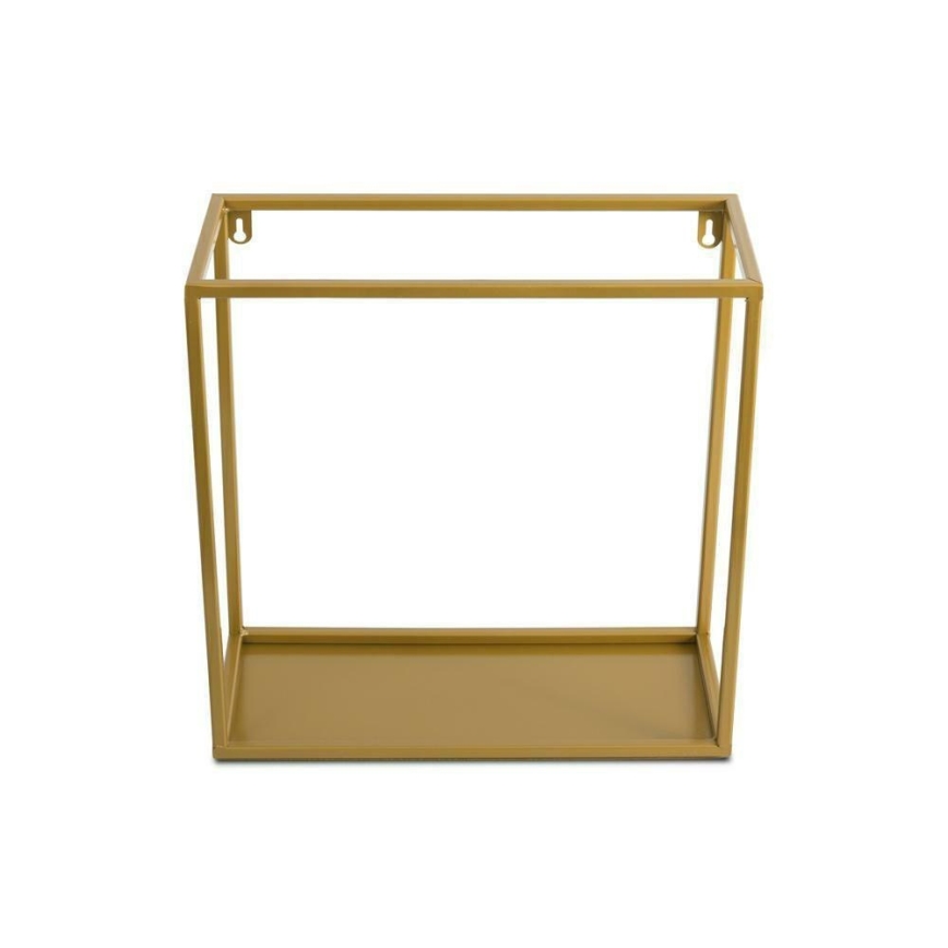 Wandregal 35x35 cm gold