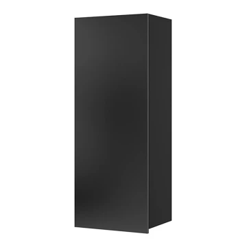 Wandschrank PAVO 117x45 cm glänzend schwarz/matt schwarz