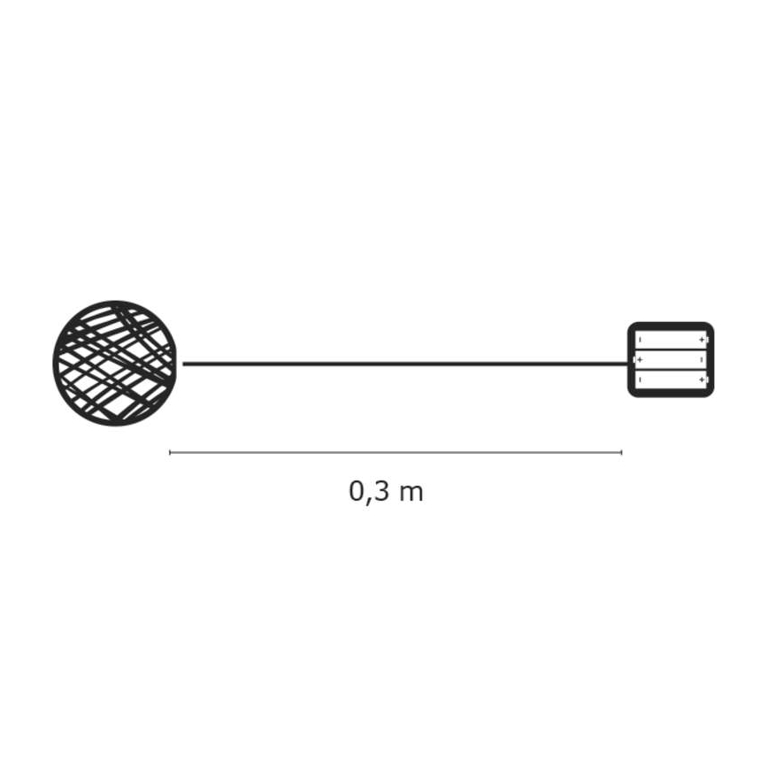 EMOS ZY1420 - Weihnachtsdeko IP20 20xLED/2W/4,5V