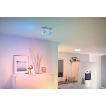 WiZ - LED dimmbare Strahler IMAGEO 2xGU10/4,9W/230V 2700-6500K Wi-Fi CRI 90 weiß