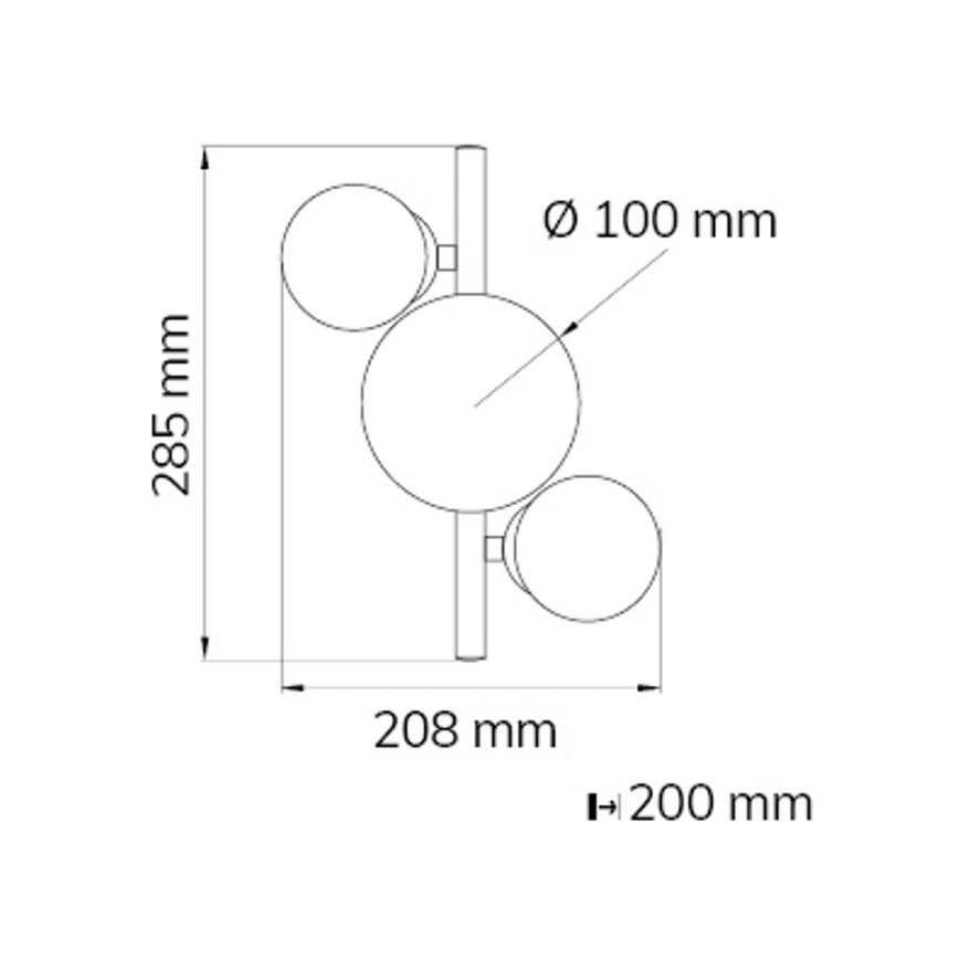 Wofi 4014.03.14.9000 - LED-Wandbeleuchtung VILLA 3xG9/3W/230V